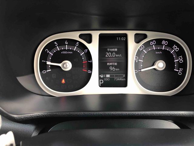 ムーヴキャンバスストライプスＧ　４ＷＤ　走行距離７３４４ｋｍ４ＷＤ　スマートアシスト　１４インチフルホイールキャップ　オートエアコン　両側パワースライドドア　電動パーキングブレーキ　キーフリー　ステアリングスイッチ（山形県）の中古車