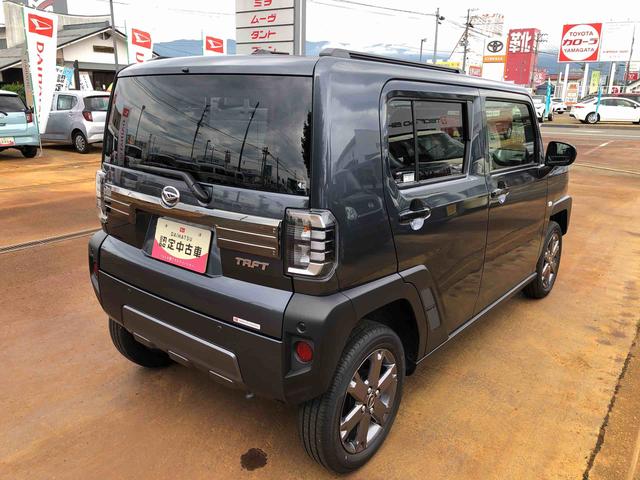 タフトＧ　ダーククロムベンチャー　４ＷＤ　走行距離６６５０ｋｍ４ＷＤ　スマートアシスト　オートエアコン　１５インチアルミホイール　電動パーキングブレーキ　セパレートシート　キーフリー　ステアリングスイッチ（山形県）の中古車