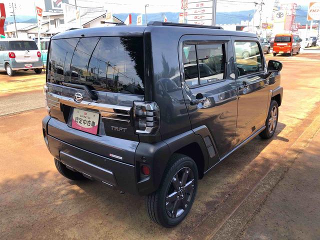 タフトＧ　ダーククロムベンチャー　４ＷＤ　走行距離５４２１ｋｍ４ＷＤ　スマートアシスト　１５インチアルミホイール　電動パーキングブレーキ　ステアリングスイッチ　キーフリーシステム　プッシュボタンスタート（山形県）の中古車