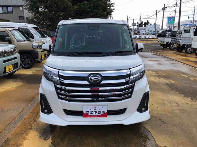 トールカスタムＧ　４ＷＤ　走行１７７４ｋｍ・ディスプレイオーディオ４ＷＤ　スマートアシスト　ディスプレイオーディオ　アルミホイール　ステアリングスイッチ　オートエアコン　電動パーキングブレーキ（山形県）の中古車