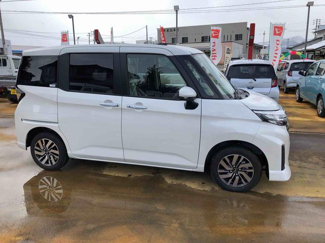 トールカスタムＧ　４ＷＤ　走行１７７４ｋｍ・ディスプレイオーディオ４ＷＤ　スマートアシスト　ディスプレイオーディオ　アルミホイール　ステアリングスイッチ　オートエアコン　電動パーキングブレーキ（山形県）の中古車
