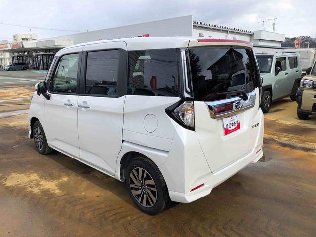 トールカスタムＧ　４ＷＤ　走行１７７４ｋｍ・ディスプレイオーディオ４ＷＤ　スマートアシスト　ディスプレイオーディオ　アルミホイール　ステアリングスイッチ　オートエアコン　電動パーキングブレーキ（山形県）の中古車