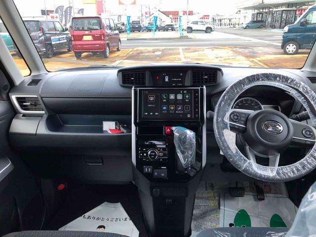 トールカスタムＧ　４ＷＤ　走行１７７４ｋｍ・ディスプレイオーディオ４ＷＤ　スマートアシスト　ディスプレイオーディオ　アルミホイール　ステアリングスイッチ　オートエアコン　電動パーキングブレーキ（山形県）の中古車