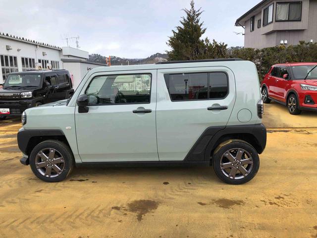 タフトＧ　ダーククロムベンチャー　４ＷＤ　走行距離１７７４ｋｍ４ＷＤ　スマートアシスト　アルミホイール　キーフリーシステム　プッシュボタンスタート　電動パーキングブレーキ　コーナーセンサー（山形県）の中古車