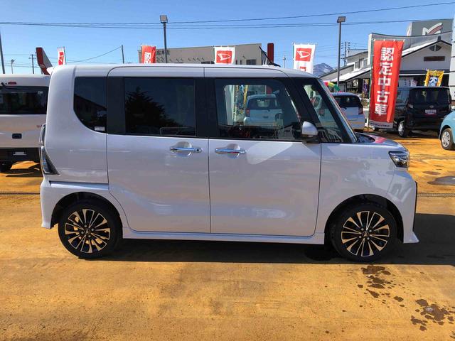 タントカスタムＲＳ　４ＷＤ　走行距離４６９６ｋｍ４ＷＤ　スマートアシスト　キーフリーシステム　デジタルメーター　コーナーセンサー　アルミホイール　ベンチシート　ステアリングスイッチ（山形県）の中古車