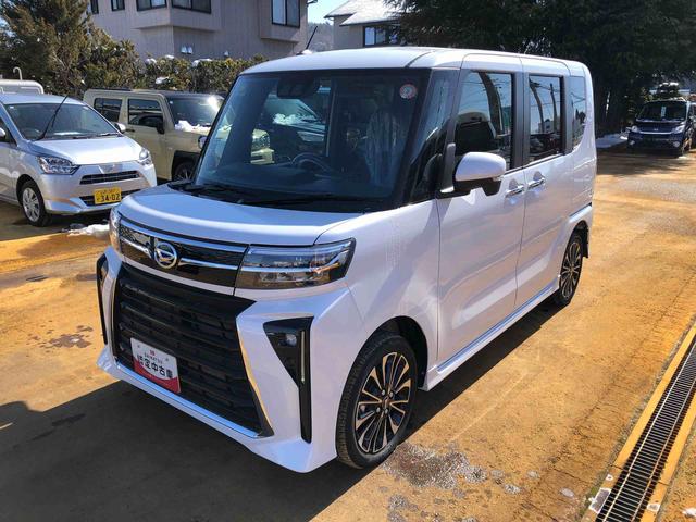 タントカスタムＲＳ　４ＷＤ　走行距離４６９６ｋｍ４ＷＤ　スマートアシスト　キーフリーシステム　デジタルメーター　コーナーセンサー　アルミホイール　ベンチシート　ステアリングスイッチ（山形県）の中古車