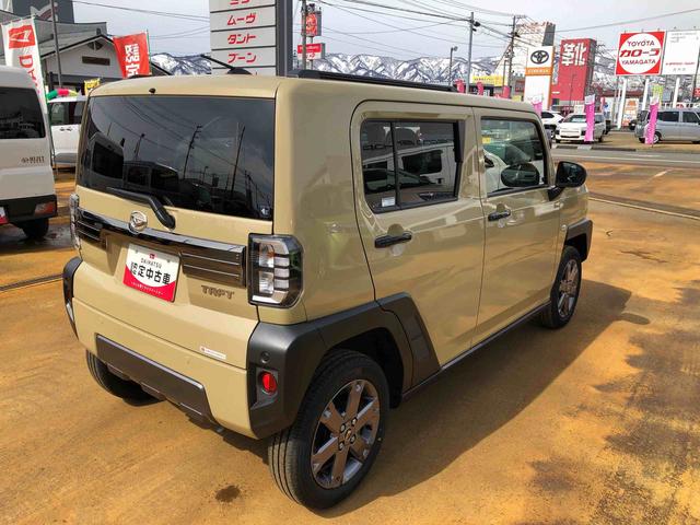 タフトＧ　ダーククロムベンチャー　４ＷＤ　走行距離６５３２ｋｍ４ＷＤ　スマートアシスト　電動パーキングブレーキ　キーフリーシステム　コーナーセンサー　アルミホイール　ステアリングスイッチ　プッシュボタンスタート（山形県）の中古車