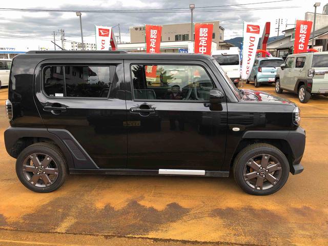 タフトG ダーククロムベンチャー 4WD 走行距離4316km4WD スマートアシスト 15インチアルミホイール 純正ナビ装着用アップグレードパック 電動パーキングブレーキ ステアリングスイッチ(山形県)の中古車