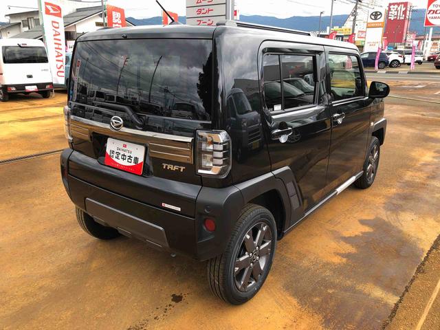 タフトG ダーククロムベンチャー 4WD 走行距離4316km4WD スマートアシスト 15インチアルミホイール 純正ナビ装着用アップグレードパック 電動パーキングブレーキ ステアリングスイッチ(山形県)の中古車
