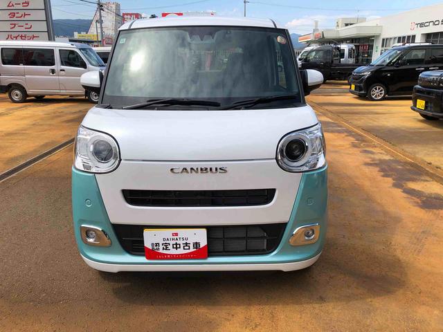 ムーヴキャンバスストライプスG 4WD 走行距離496km4WD スマートアシスト 14インチフルホイールキャップ 9インチディスプレイオーディオ ドライブレコーダー 両側パワースライドドア(山形県)の中古車