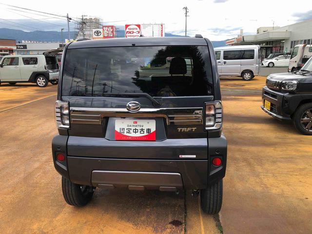 タフトＧ　ダーククロムベンチャー　４ＷＤ　走行距離５４６３ｋｍ４ＷＤ　スマートアシスト　プッシュボタンスタート　キーフリーシステム　電動パーキングブレーキ　アルミホイール　オートエアコン　クルーズコントロール（山形県）の中古車