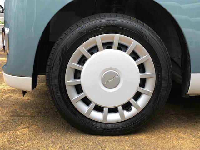 ムーヴキャンバスストライプスＧターボ　４ＷＤ　走行距離５１０１ｋｍ４ＷＤ　車検整備付き　スマートアシスト　フルホイールキャップ　オートエアコン　ステアリングスイッチ（山形県）の中古車