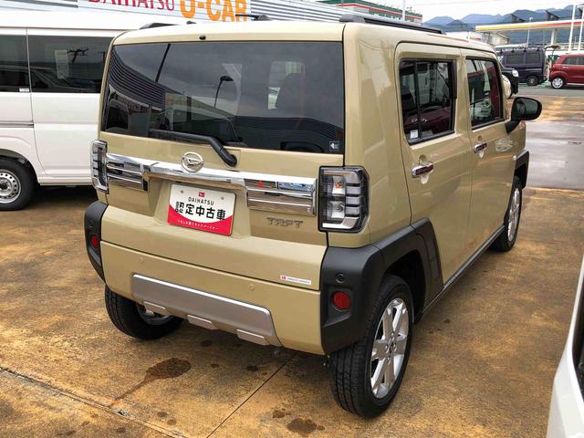 タフトG クロムベンチャー 4WD 走行距離3165km4WD スマートアシスト 15インチアルミホイール オートエアコン ステアリングスイッチ プッシュボタンスタート キーフリーシステム(山形県)の中古車