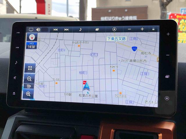 タフトＧターボ　４ＷＤ　走行距離３４８４８ｋｍ・ナビ４ＷＤ　スマートアシスト　ナビ　オートエアコン　電動パーキングブレーキ　ステアリングスイッチ　アルミホイール　プッシュボタンスタート（山形県）の中古車