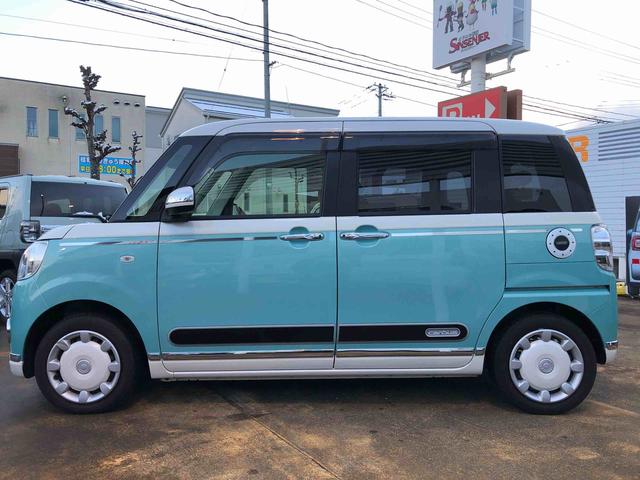 ムーヴキャンバスGメイクアップ SAII 2WD 走行距離16356km2WD スマートアシスト 車検整備付き パノラマモニター フルホイールキャップ コーナーセンサー ナビ オートエアコン キーフリーシステム(山形県)の中古車