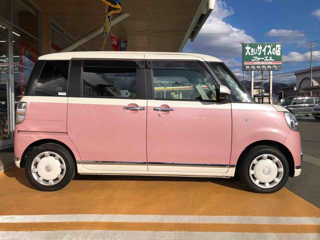 ムーヴキャンバスＧブラックアクセントＶＳ　ＳＡIII　４ＷＤ　３０２７７ｋｍ４ＷＤ　スマートアシスト　フルホイールキャップ　ナビ　キーフリーシステム　オートエアコン　ベンチシート　パノラマモニター　プッシュボタンスタート（山形県）の中古車