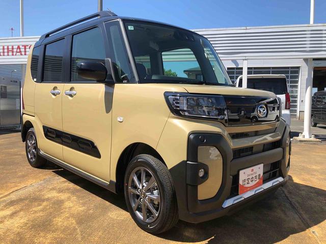 タントファンクロス 4WD 走行距離7km4WD スマートアシスト 両側パワースライドドア ステアリングスイッチ 電動パーキングブレーキ プッシュボタンスタート オートエアコン(山形県)の中古車