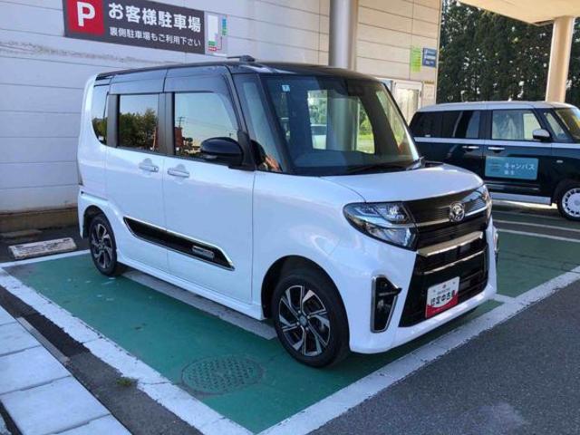 タントカスタムX 4WD 走行距離18611km4WD スマートアシスト 14インチアルミホイール ナビ 両側パワースライドドア ステアリングスイッチ プッシュボタンスタート(山形県)の中古車