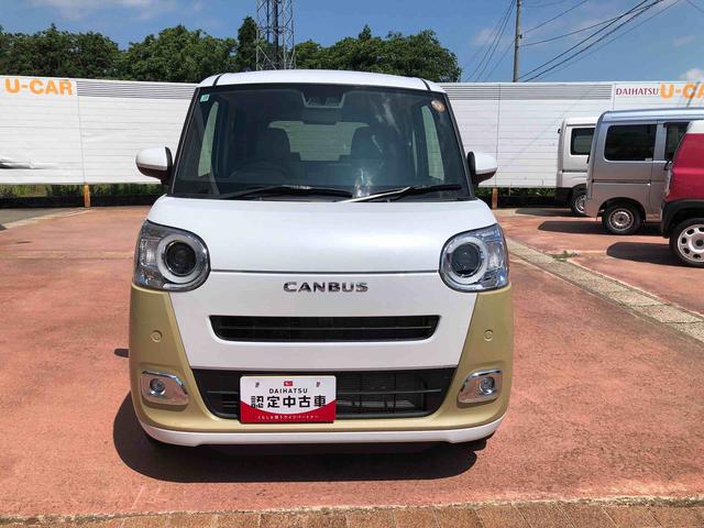 ムーヴキャンバスストライプスＧ　４ＷＤ　走行距離５０００ｋｍ４ＷＤ　スマートアシスト　プッシュボタンスタート　キーフリーシステム　３６０°スーパーＵＶ＆ＩＲカットガラス　ＬＥＤフォグランプ　メッキサイドガーニッシュ（山形県）の中古車