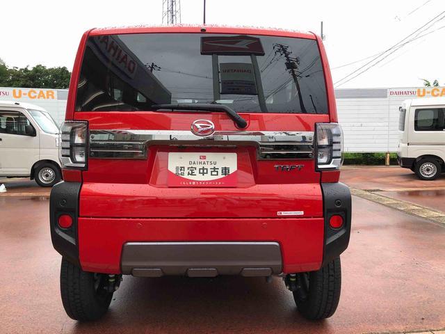 タフトG ダーククロムベンチャー 4WD 走行距離4375km4WD スマートアシスト プッシュボタンスタート キーフリーシステム 電動パーキングブレーキ フロントフォグランプ アルミホイール オートエアコン 9インチディスプレイオーディオ(山形県)の中古車