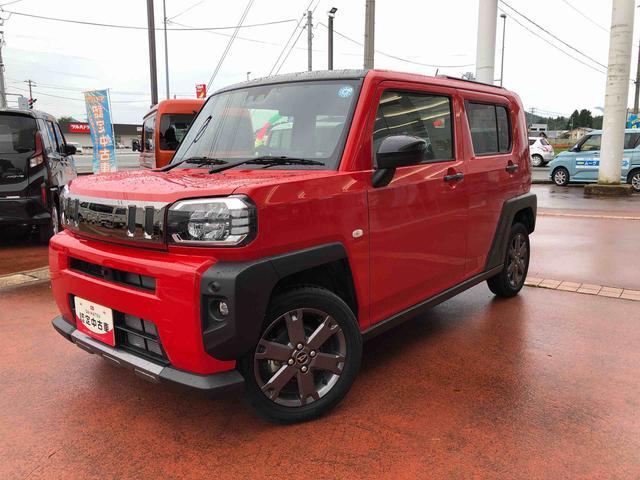 タフトG ダーククロムベンチャー 4WD 走行距離4375km4WD スマートアシスト プッシュボタンスタート キーフリーシステム 電動パーキングブレーキ フロントフォグランプ アルミホイール オートエアコン 9インチディスプレイオーディオ(山形県)の中古車