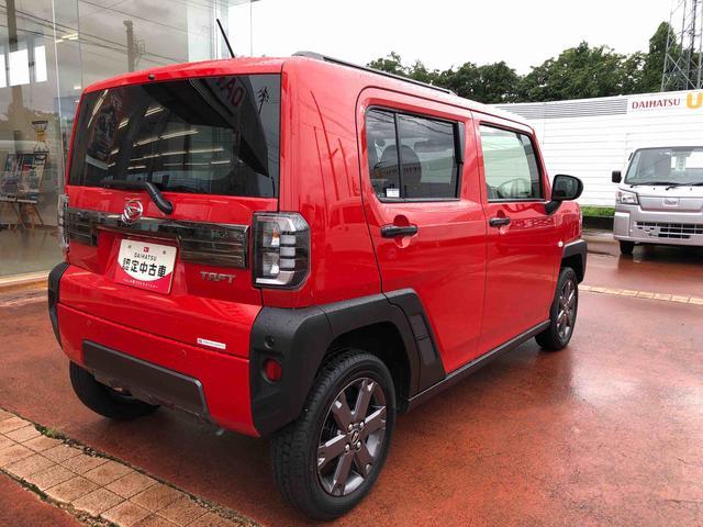 タフトG ダーククロムベンチャー 4WD 走行距離4375km4WD スマートアシスト プッシュボタンスタート キーフリーシステム 電動パーキングブレーキ フロントフォグランプ アルミホイール オートエアコン 9インチディスプレイオーディオ(山形県)の中古車