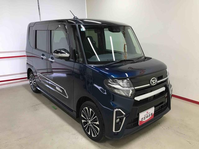 タントカスタムＲＳ４ＷＤ　スマートアシスト（ダイハツ予防安全機能）　クルーズコントロール　純正ナビ／ドライブレコーダー　パノラマモニター　ＥＴＣ　両側パワースライドドア　運転席・助手席シートヒーター（秋田県）の中古車