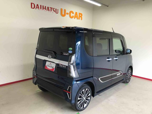 タントカスタムＲＳ４ＷＤ　スマートアシスト（ダイハツ予防安全機能）　クルーズコントロール　純正ナビ／ドライブレコーダー　パノラマモニター　ＥＴＣ　両側パワースライドドア　運転席・助手席シートヒーター（秋田県）の中古車