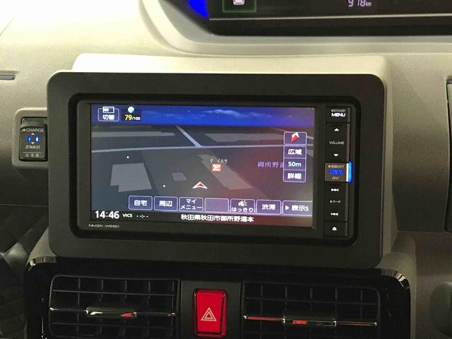 タントカスタムＲＳ４ＷＤ　スマートアシスト（ダイハツ予防安全機能）　クルーズコントロール　純正ナビ／ドライブレコーダー　パノラマモニター　ＥＴＣ　両側パワースライドドア　運転席・助手席シートヒーター（秋田県）の中古車