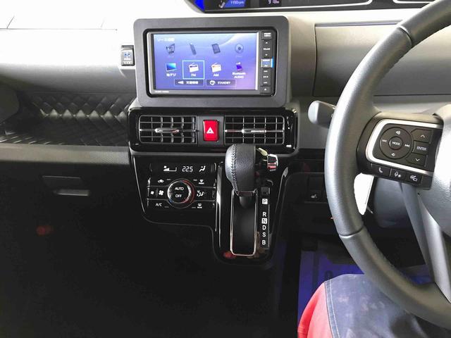 タントカスタムＲＳ４ＷＤ　スマートアシスト（ダイハツ予防安全機能）　クルーズコントロール　純正ナビ／ドライブレコーダー　パノラマモニター　ＥＴＣ　両側パワースライドドア　運転席・助手席シートヒーター（秋田県）の中古車