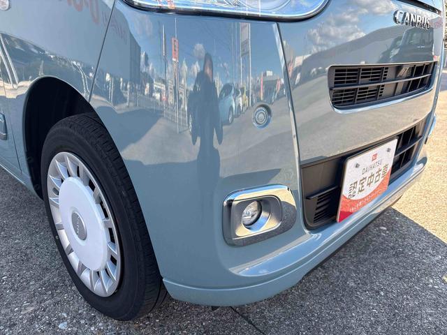 ムーヴキャンバスセオリーG4WD LEDヘッドランプ/フォグランプ オートエアコン/ライト/ハイビーム/電動格納ドアミラー 運転席・助手席シートヒーター コーナーセンサー チルトステアリング 運転席シートリフター(秋田県)の中古車
