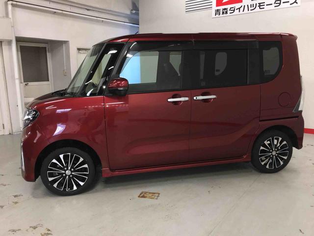 タントカスタムＲＳターボ車　キーフリーシステム　ナビ取付　４ＷＤ　アルミホイール　スマートキー　ＡＢＳ　エアバッグ（青森県）の中古車