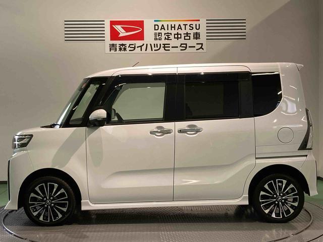 タントカスタムＲＳ下回り防錆済み　ナビ付　両側パワースライドドア　４ＷＤ　スマートキー　運転席・助手席シートヒーター　アルミ　ターボ車　キーフリー　４ＷＤ　ＡＢＳ　エアバッグ　スマートキ−（青森県）の中古車