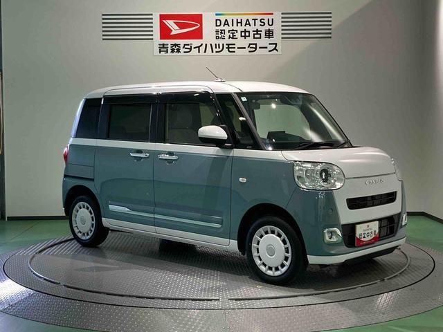 ムーヴキャンバスストライプスＧディスプレイオーディオ　下回り防錆済み　両側スライドド　レーンキープアシスト　オートマチックハイビーム　４ＷＤ（青森県）の中古車