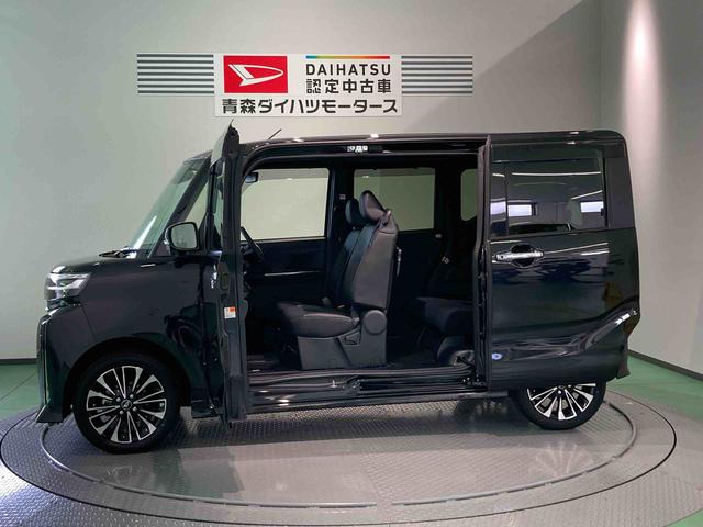 タントカスタムRS下回り防錆済み ナビ付 両側パワースライドドア 4WD スマートキー 運転席・助手席シートヒーター アルミ ターボ車 キーフリー 4WD(青森県)の中古車
