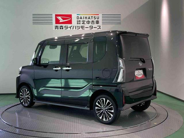 タントカスタムRS下回り防錆済み ナビ付 両側パワースライドドア 4WD スマートキー 運転席・助手席シートヒーター アルミ ターボ車 キーフリー 4WD(青森県)の中古車