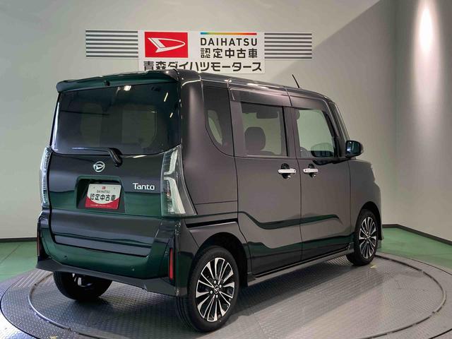 タントカスタムRS下回り防錆済み ナビ付 両側パワースライドドア 4WD スマートキー 運転席・助手席シートヒーター アルミ ターボ車 キーフリー 4WD(青森県)の中古車