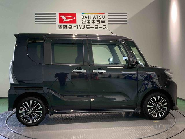 タントカスタムRS下回り防錆済み ナビ付 両側パワースライドドア 4WD スマートキー 運転席・助手席シートヒーター アルミ ターボ車 キーフリー 4WD(青森県)の中古車