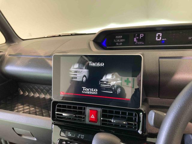 タントカスタムＸナビ　ドラレコ　ＥＴＣ　エンスタ　前席シートヒーター　下回り防錆済み　両側スライドドア　アルミ　キーフリー　スマートキー　ＡＢＳ　エアバッグ（青森県）の中古車