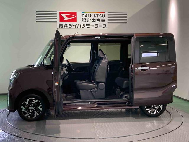 タントカスタムＸセレクションナビ　ドラレコ　エンスタ　前席シートヒーター　下回り防錆済み　両側スライドドア　アルミ　キーフリー　ＡＢＳ　スマートキー　４ＷＤ　エアバッグ（青森県）の中古車