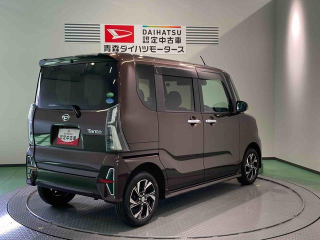 タントカスタムＸセレクションナビ　ドラレコ　エンスタ　前席シートヒーター　下回り防錆済み　両側スライドドア　アルミ　キーフリー　ＡＢＳ　スマートキー　４ＷＤ　エアバッグ（青森県）の中古車