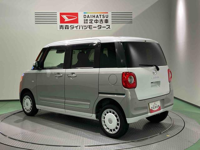 ムーヴキャンバスストライプスGターボナビ 両側スライドドア キーフリー ターボ 4WD スマートキー エアバッグ ABS(青森県)の中古車