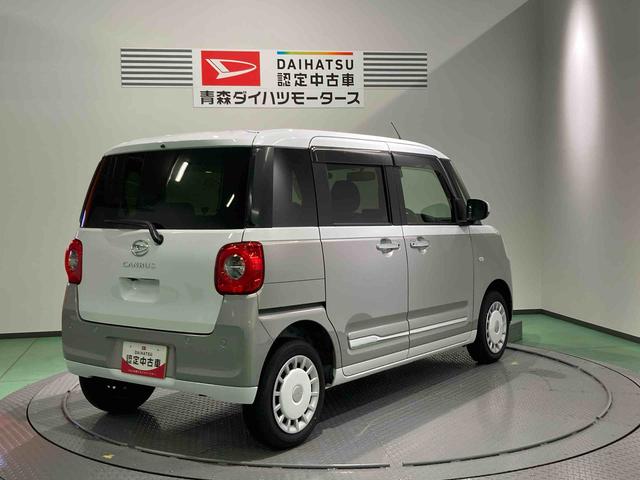 ムーヴキャンバスストライプスGターボナビ 両側スライドドア キーフリー ターボ 4WD スマートキー エアバッグ ABS(青森県)の中古車