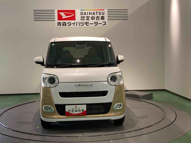 ムーヴキャンバスストライプスＧターボナビ　下回り防錆済み　両側スライドドア　前席シートヒーター　キーフリー　ターボ　４ＷＤ　スマートキー　エアバッグ　ＡＢＳ（青森県）の中古車