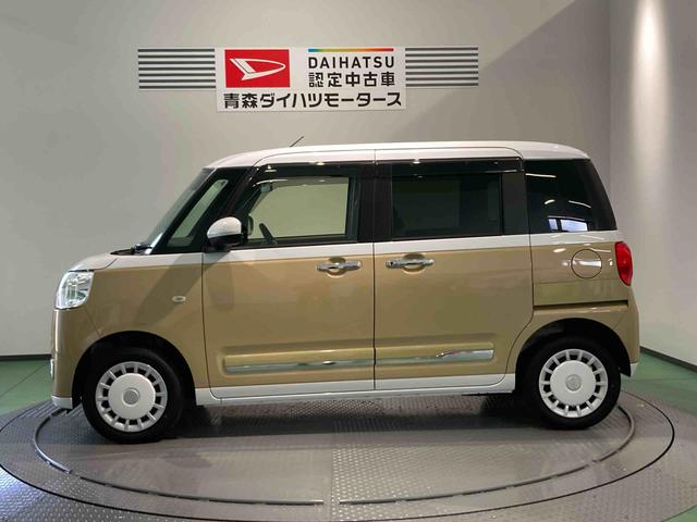 ムーヴキャンバスストライプスＧターボナビ　下回り防錆済み　両側スライドドア　前席シートヒーター　キーフリー　ターボ　４ＷＤ　スマートキー　エアバッグ　ＡＢＳ（青森県）の中古車