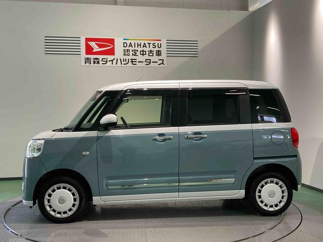 ムーヴキャンバスストライプスGターボナビ 前席シートヒーター 下回り防錆済み キーフリー ターボ 4WD スマートキー エアバッグ ABS(青森県)の中古車