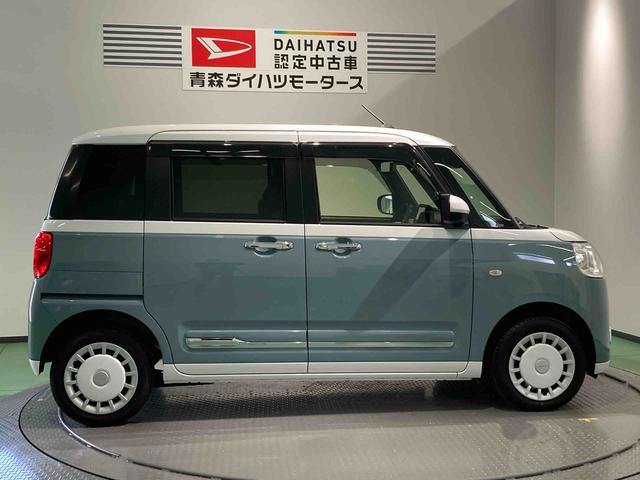 ムーヴキャンバスストライプスGターボナビ 前席シートヒーター 下回り防錆済み キーフリー ターボ 4WD スマートキー エアバッグ ABS(青森県)の中古車