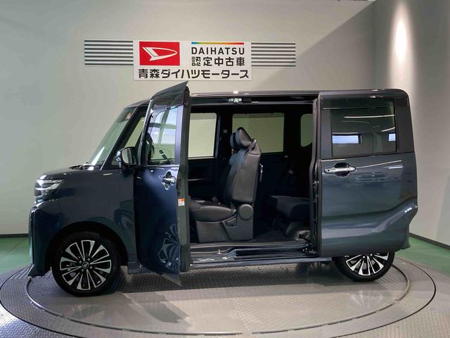 タントカスタムＲＳナビ　ドラレコ　エンスタ　ＥＴＣ　前席シートヒーター　両側スライドドア　下回り防錆済み　ターボ　４ＷＤ　スマートキー　エアバッグ　アルミ　ＡＢＳ　キーフリー（青森県）の中古車