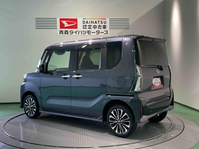 タントカスタムＲＳナビ　ドラレコ　エンスタ　ＥＴＣ　前席シートヒーター　両側スライドドア　下回り防錆済み　ターボ　４ＷＤ　スマートキー　エアバッグ　アルミ　ＡＢＳ　キーフリー（青森県）の中古車