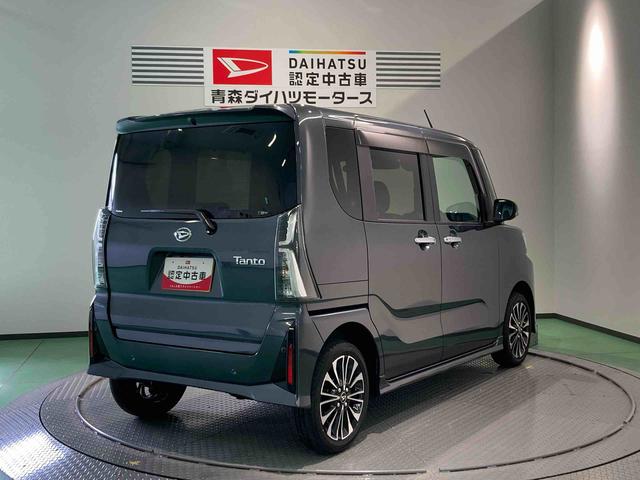タントカスタムＲＳナビ　ドラレコ　エンスタ　ＥＴＣ　前席シートヒーター　両側スライドドア　下回り防錆済み　ターボ　４ＷＤ　スマートキー　エアバッグ　アルミ　ＡＢＳ　キーフリー（青森県）の中古車